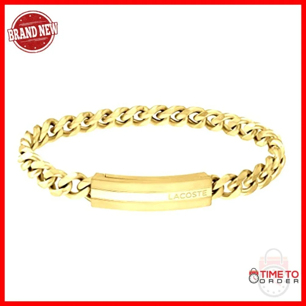 Stainless Steel Chain Bracelet with Magnetic Closure - Men's Jewelry